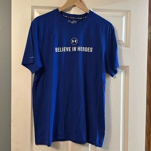 Men’s blue Under Armour Wounded Warrior Project Tshirt. Size M